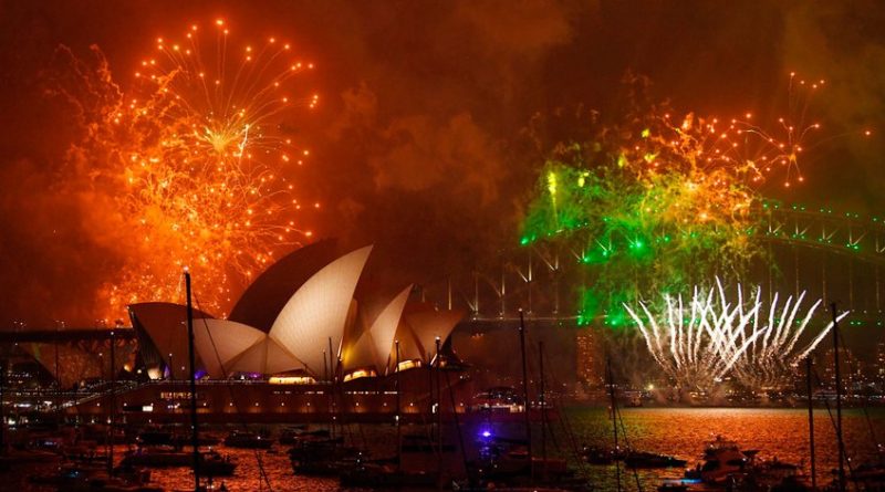 Con espectáculo de luces recibieron el 2018 en Nueva Zelanda y Australia