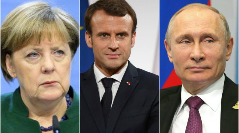 Macron y Merkel piden a Putin una tregua en Siria