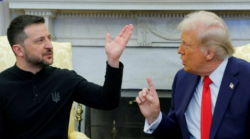 Trump acusa a Zelensky de «jugar con la Tercera Guerra Mundial» y de ser un desagradecido en una tensa reunión en la Casa Blanca.